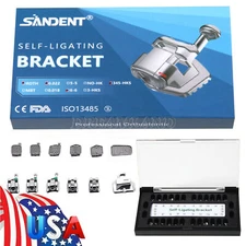 Dental Orthodontic Self-Ligating Brackets Braces Roth 022 Hooks 345&Buccal Tubes