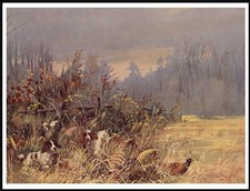 COCKER SPANIEL DOGS AT WORK LOVELY VINTAGE STYLE DOG ART PRINT POSTER