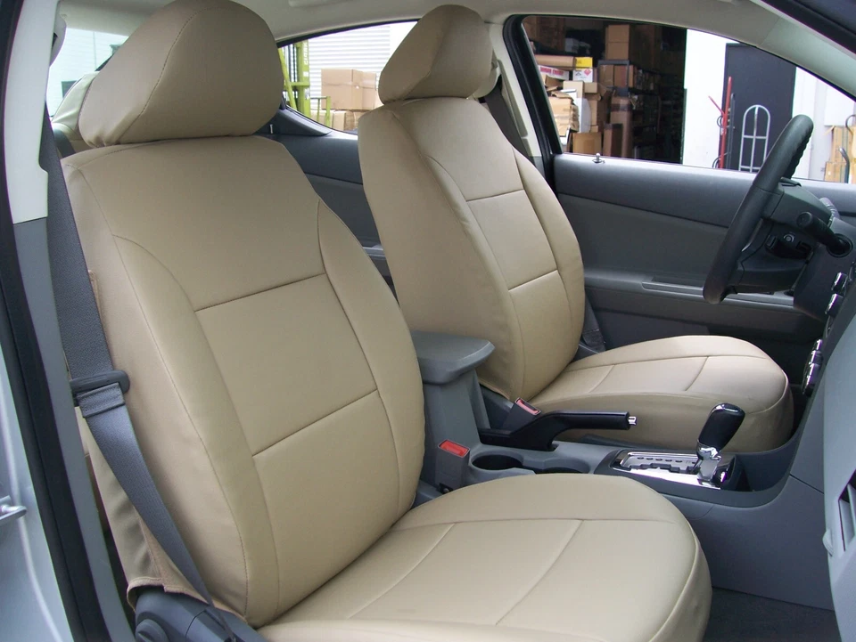 FOR SUZUKI SIDEKICK IGGEE S.LEATHER CUSTOM FIT 2 FRONT SEAT COVERS 13 COLORS - Image 3 of 4