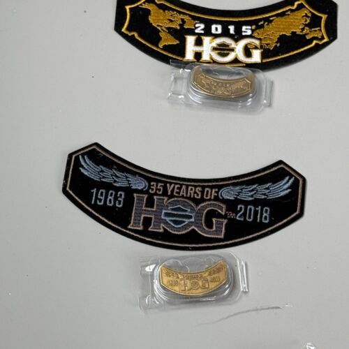 Harley-Davidson H.O.G. Member lot of 11 Patches & 14 Pins puls Keychain USA - Picture 7 of 9