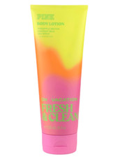 VICTORIA  S SECRET PINK FRESH  CLEAN ON VACATION FRAGRANCE BODY LOTION 8 oz