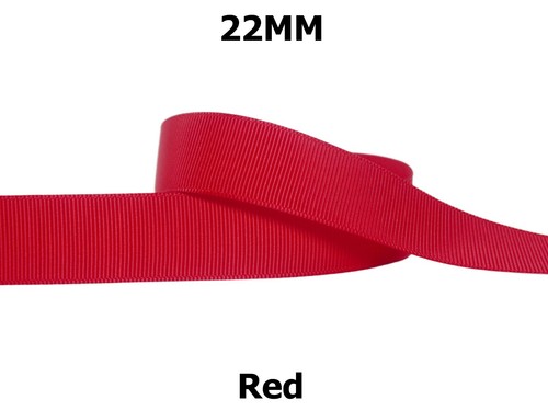 5yds~~22mm Red Wine Burgundy Coral Rose Grosgrain Ribbon 14 COLOURS U PICK - Picture 10 of 15