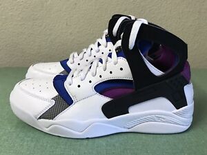 nike huarache purple and black