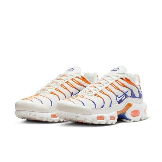 Size 8.5 Nike Air Max Plus Knicks Summit White Blue Orange Size 8.5 Nike Air Max Plus Knicks Summit White Blue Orange