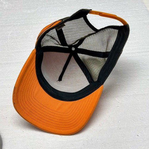 Burton Snowboards Hat Cap Men's Orange Snap Back - Picture 7 of 9