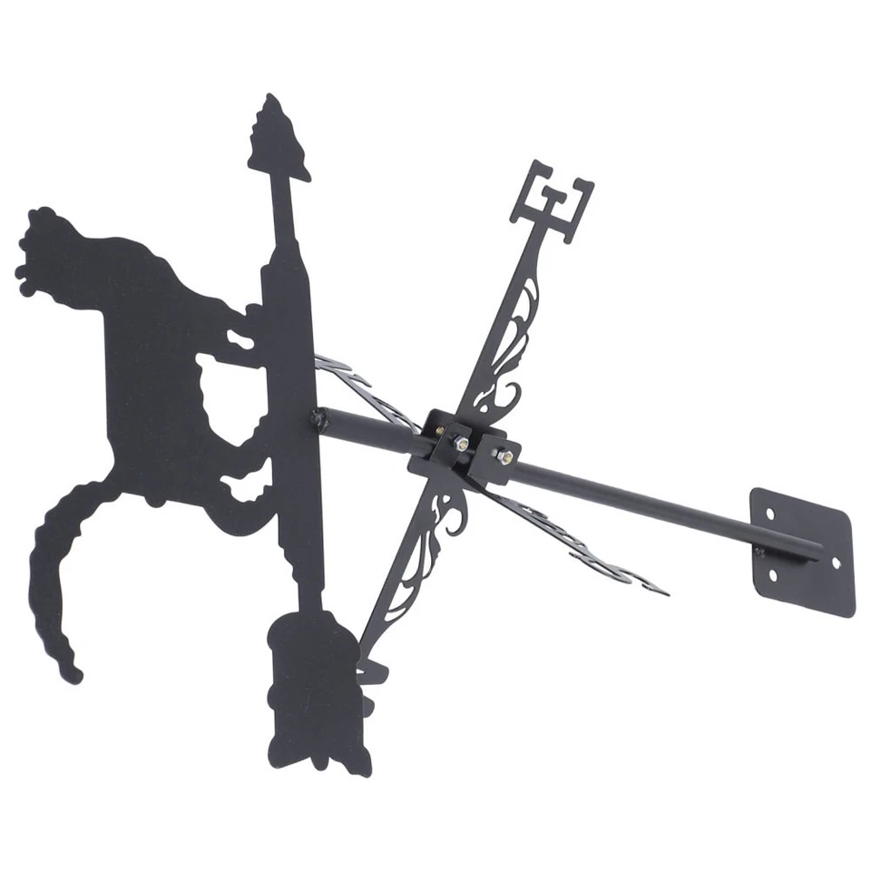 Girouette extérieure en acier inoxydable, indicateur de vent de cour, girouette - Photo 3/4