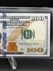 US $100 DOLLAR BILL 2017A STAR* NOTE SERIAL NUMBER PB03202900*
