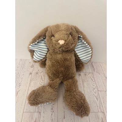 Weigedu Brown Bunny Plush 16'' Floppy Ears Striped Ears Stuffed Animal