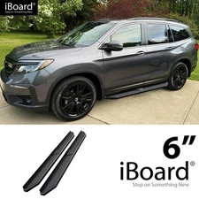 APS Running Board Black 6" Fit Honda Pilot 16-22