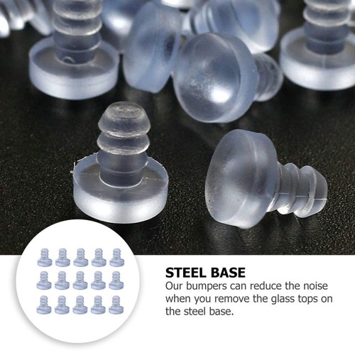 100 Pcs Cabinet Bumpers Clear Soft Anti-collision Rubber Particle Cupboard - Picture 3 of 12
