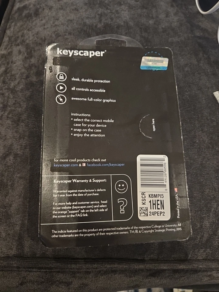 iphone Case for 5 & 5s Nascar # 14 Tony Stewart  Rugged Series by Keyscaper/ New - Image 2 of 2