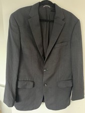 Mario Barutti Men's Black Linen Blazer Jacket Size Medium Made In Italy