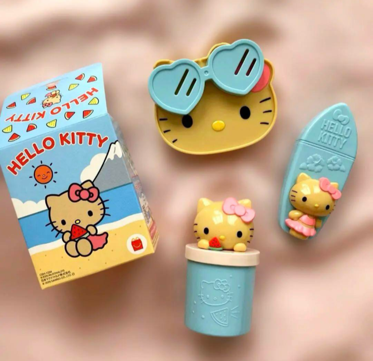 2025 McDonald's Japan Hello Kitty Sun-tanned Gal Meal Toy Sanrio