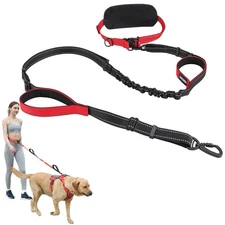 Heavy Duty Hands Free Dog Leash for Large Medium Breeds 6-8ft Reflective Stro...