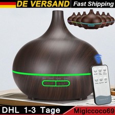 550ML ULTRASCHALL LUFTBEFEUCHTER AROMA DIFFUSER HUMIDIFIER 7 LED LICHT DIFFUSOR