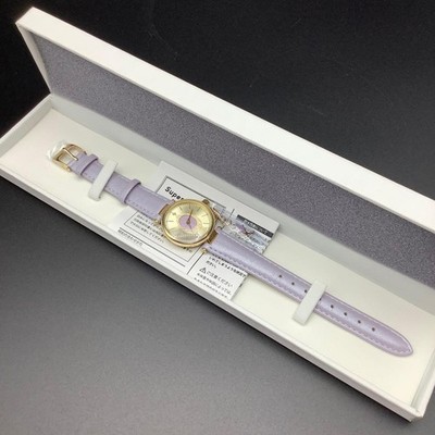 Puella Magi Madoka Magica Homura Akemi Watch Light Purple Leather Band New
