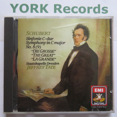 SCHUBERT - Symphony in C Major No 8(9) TATE Staatskapelle Dresden - Ex CD EMI