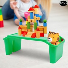 Rectangle 12 Pcs Kids Lap Desk Tray Pp Portable Lap Bed Table With Side Pockets