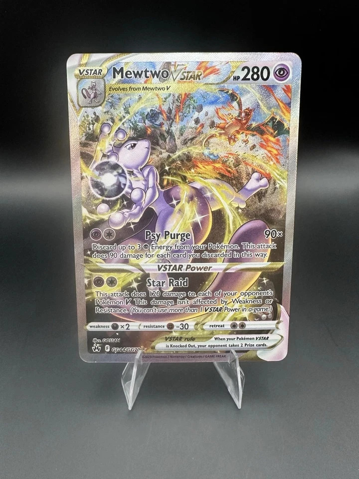 Mewtwo VSTAR GG44/GG70 Crown Zenith: Galarian Gallery Holo Full Art Ultra Rare