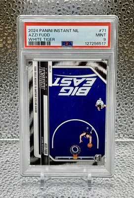 #ad AZZI FUDD 2024 25 Panini Instant NIL #71 UConn White Tiger # 5 PSA 9 $379.00