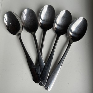 Northland Oneida Stainless Korea VILLAGE COMMON 5 Oval Soup Spoons