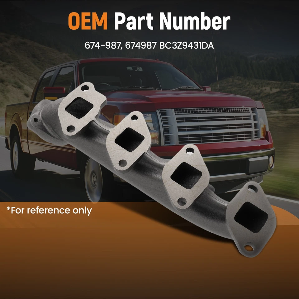 Colector de escape 6,2 L para Ford F-150 F-250 Super Duty 2010-2020 BC3Z9431DA Foto 2 de 4