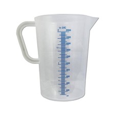 2 Litre Measuring Jug with V-Shaped Pouring Spout, Durable 11 x 15 x 20 cm 