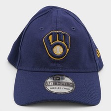 New Era Milwaukee Brewers MLB Baseball Hat 39THIRTY Size Toddler Child Cap