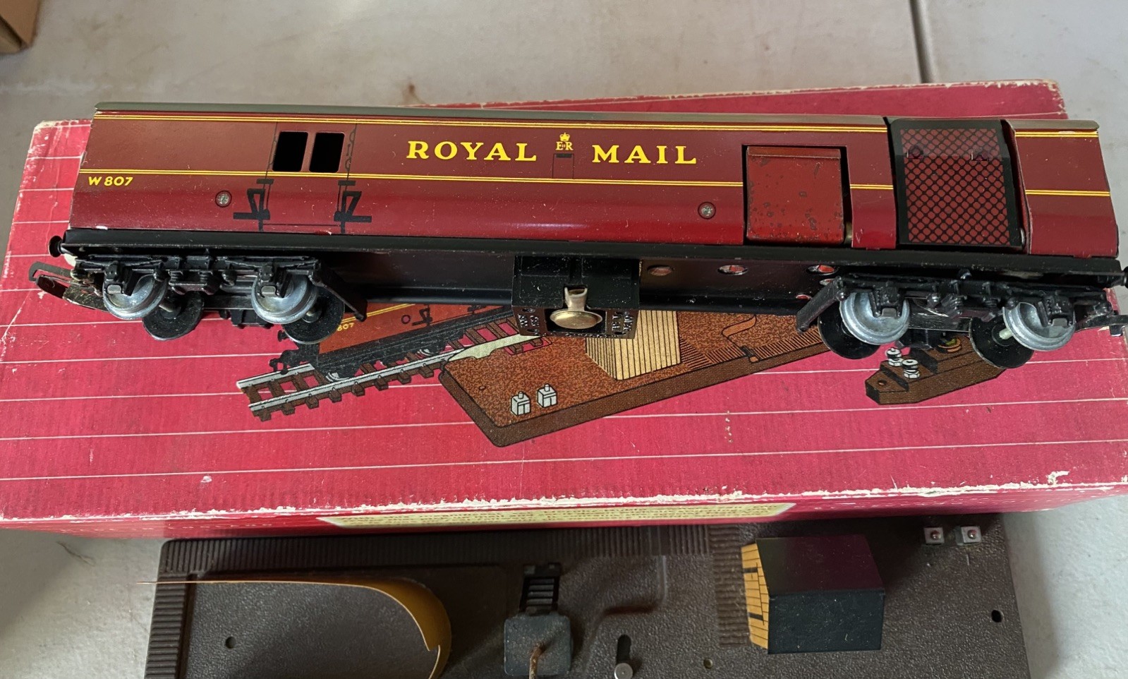 HORNBY DUBLO ref 2400 WAGON poste Royal Mail Tpo Mail Van + Boîte jouef