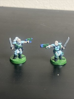 Warhammer 40k Classic METAL Space Marine Wolves Wolf Scouts OOP X2 Plasma