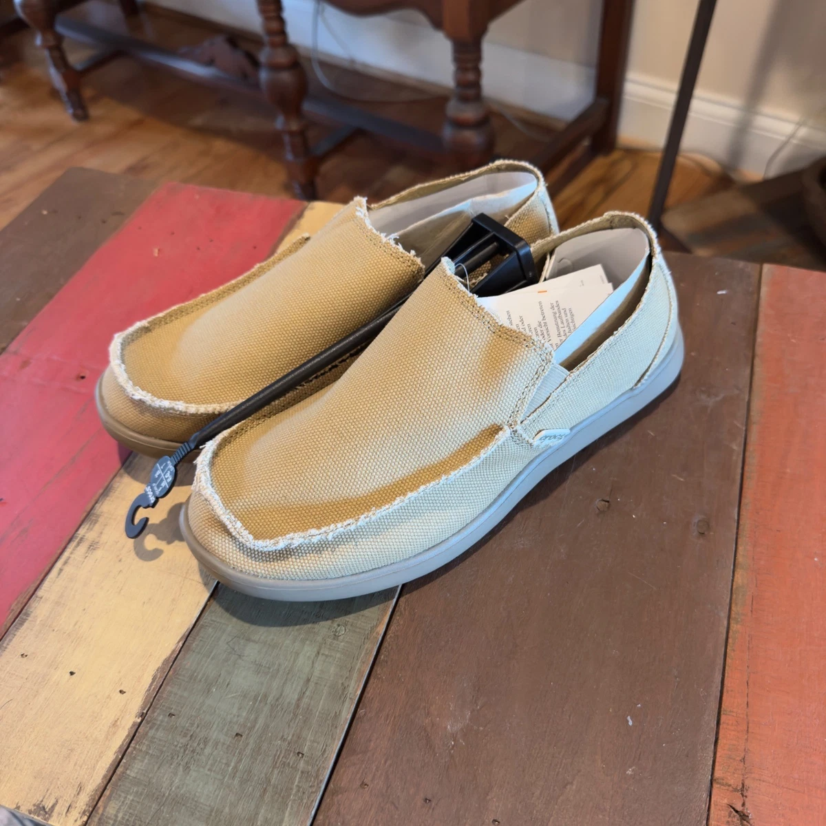 Crocs Santa Cruz 2 Lux‎ Loafers Men\'s Size 10 Blue Canvas Slip On Casual Shoes Santa Cruz Canvas Casual Shoes for Men for sale | eBay main image 2