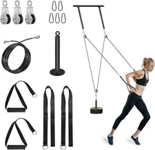 Weight Cable Pulley System Gym, Cable Weight Pulley System Attachments for Home 