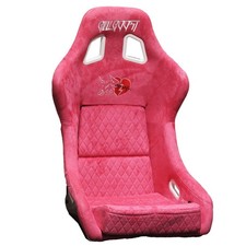 Pink Bull Boost Adjustable Racing Lowered Heartbreak Bucket Seat With Slider Rai