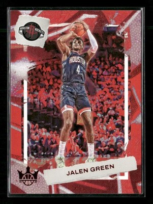 2022-23 Panini Court Kings Jalen Green Ruby #4/149 Color Match Jersey Match! #51