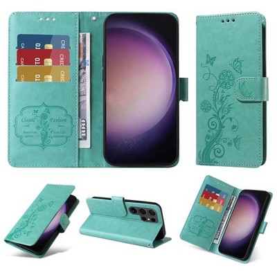 For Samsung Galaxy S25 S24 S23 S22 S21 Leather Folio Stand Card Slot Wallet Case