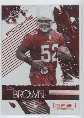 2009 Donruss Rookies & Stars Longevity Rookie Ruby /150 Cody Brown #137 RC 0b0