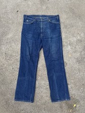 VIntage Levi's 517 Denim Jeans Orange Tab Made in USA 35x30 Bootcut