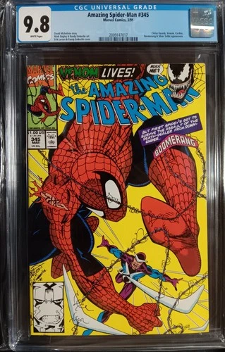 The Amazing Spider-Man #345 CGC 9.8 White Pages