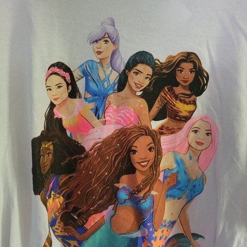 The Little Mermaid Shirt Top White Graphic T-Shirt Rue21 Women's Size 2X NWT - Picture 2 of 5