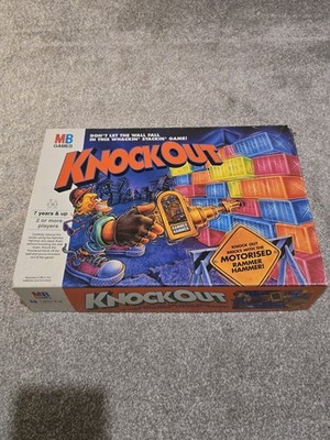 1991 Milton Bradley KNOCKOUT Brettspiel - komplett - Rammer Hammer komplett