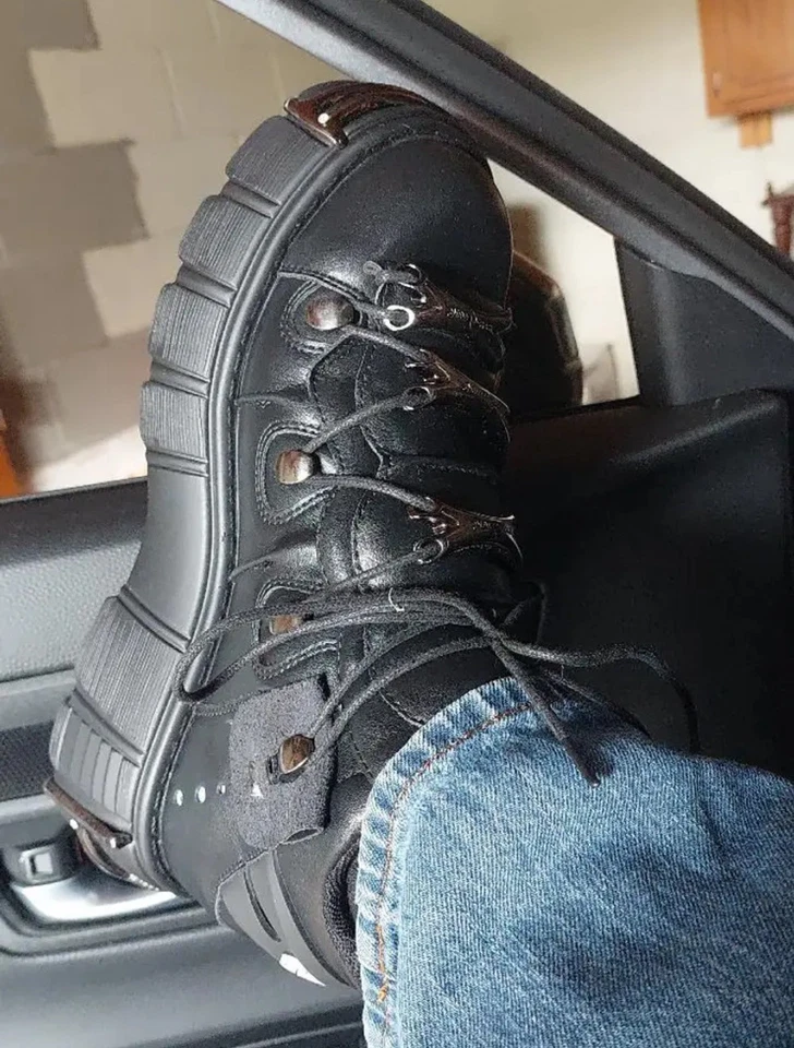 New Rock Boot Black Size 9 Mens Brand New Ships Asap - Image 4 of 4