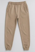 Joah Brown Empire Jogger Sweatpants Size S/M Taupe Pockets USA Quiet Luxury