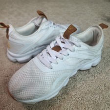 Womens 6 White Mesh Athletic Sneakers Chunky Bubble Sole Gum RBX Shoes EF12423