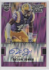 2016 Panini Prizm Collegiate Draft Picks Purple Flash 82/99 Deion Jones Auto 0b2