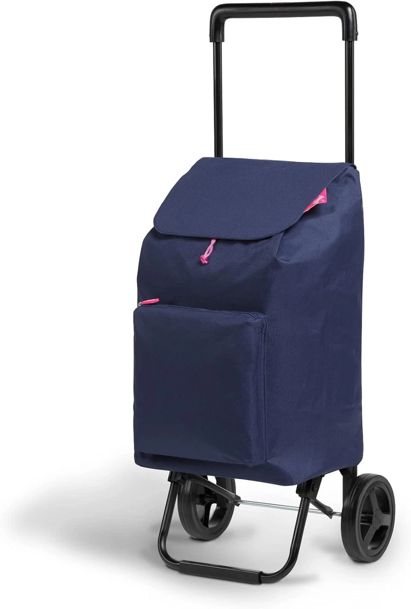 Bergs Carrello Della Spesa Pieghevole In Alluminio Con Sedile – Borsa Impermeabile 50L – Capacità 25kg – Grigio - 3