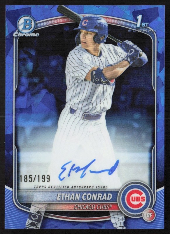 2025 Bowman Draft Sapphire 185/199 Ethan Conrad Auto #CPA-EC GS1