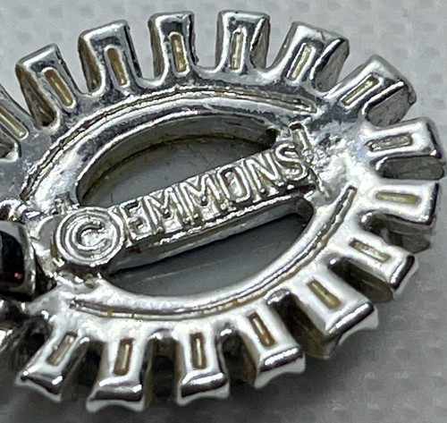 Signed EMMONS Clip On Drop Earrings 1950s - Picture 11 of 11