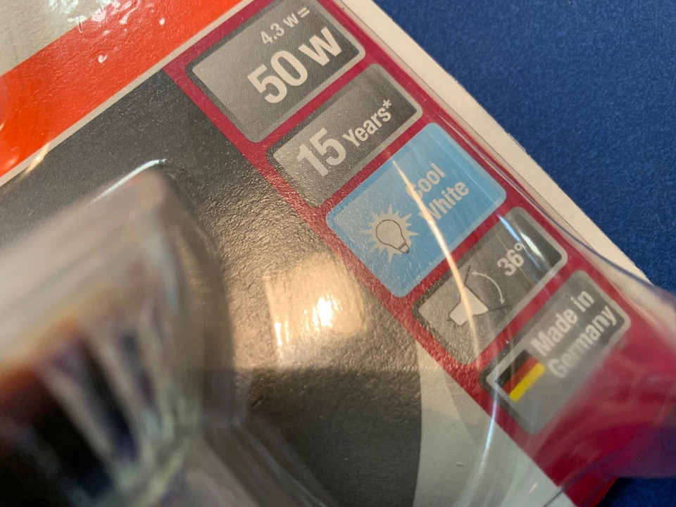 OSRAM LED STAR PAR16 50 36° GU10 4,3W=50W 15Years Kaltweiß MADE IN GERMANY !!! - Bild 2 von 3