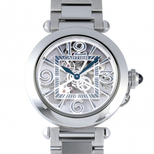 Cartier Pasha WHPA0007 Stainless Steel 41.0mm Silver / Gray Dial #YKW159