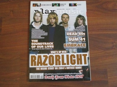 Playmusic Magazine Nov 2004 Razorlight Sum 41 Goldie Lookin' Chain Dead 60's